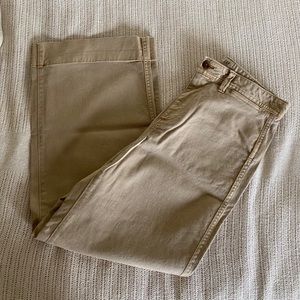 Gap High Rise Wide-Leg Crop Khakis